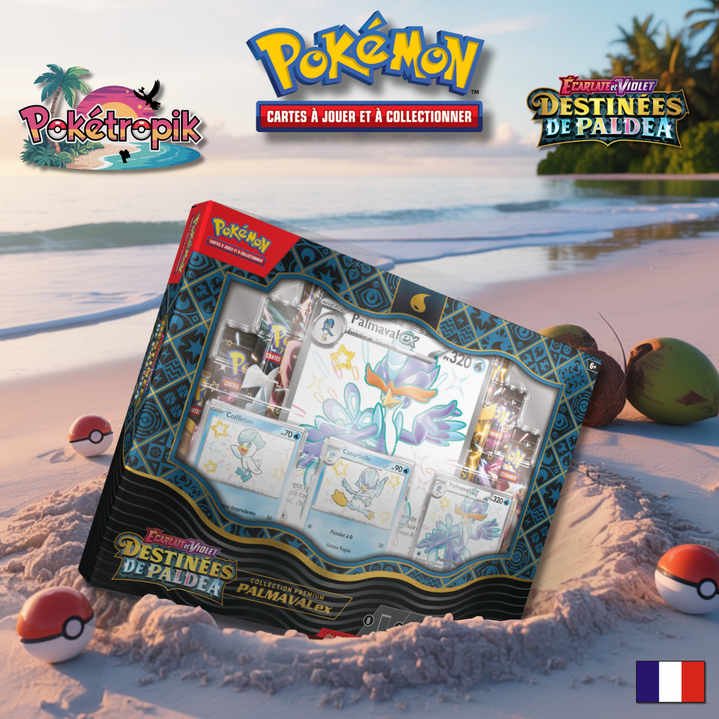 Coffret Palmaval EX Destinées de Paldea - EV4.5 FR