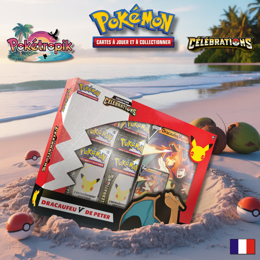 Coffret Dracaufeu V De Peter - 25ans Célébration FR