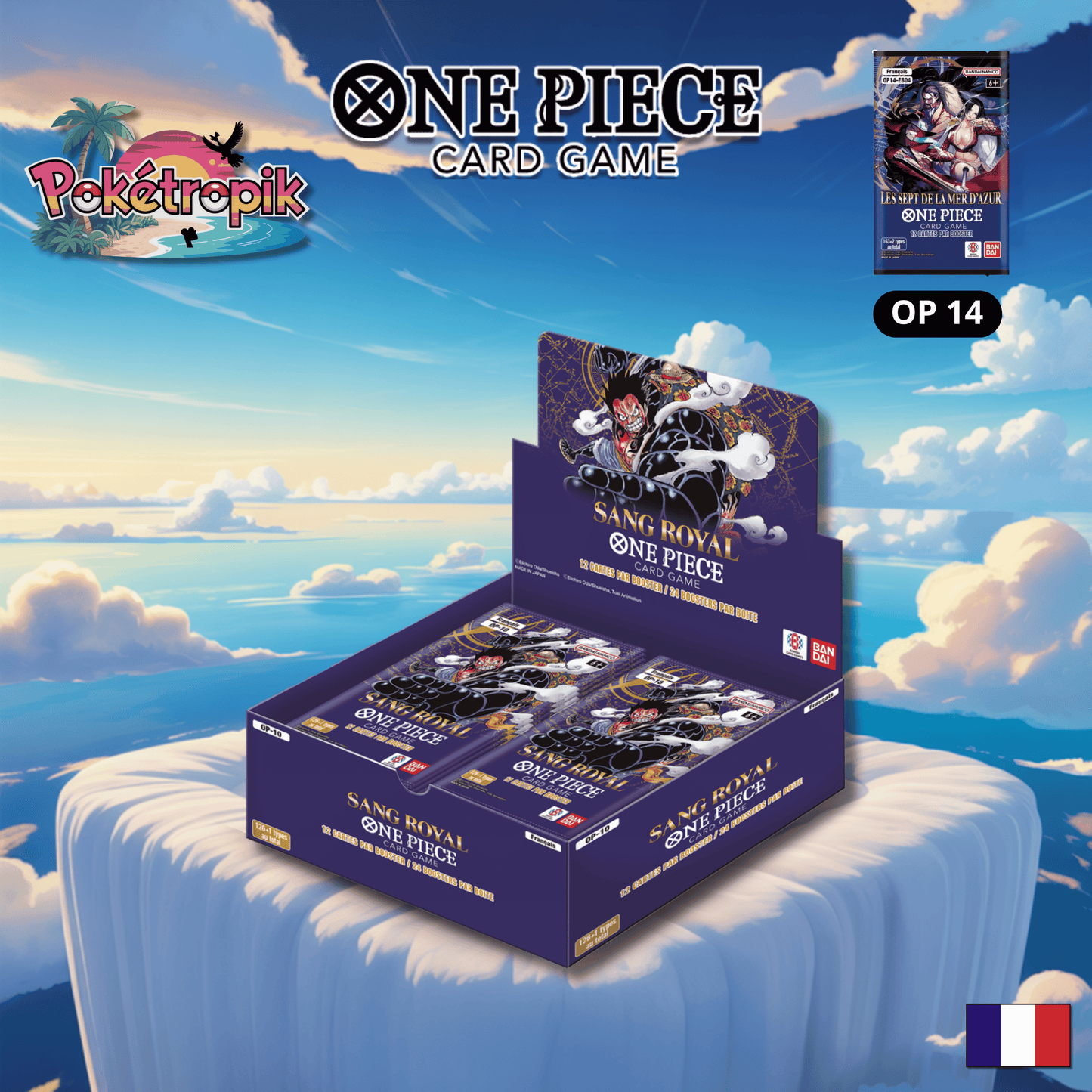 Display OnePiece "Les Septs de la mer d'azur" - OP14 FR PRÉCOMMANDE !