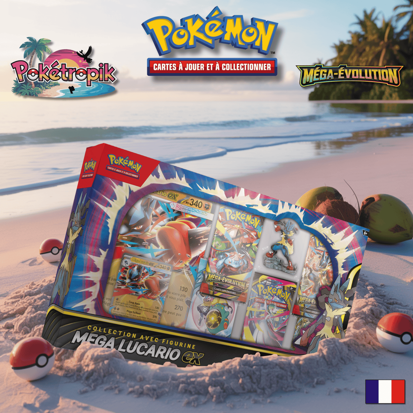 Coffret Mega Lucario EX Méga Évolution - ME01 FR