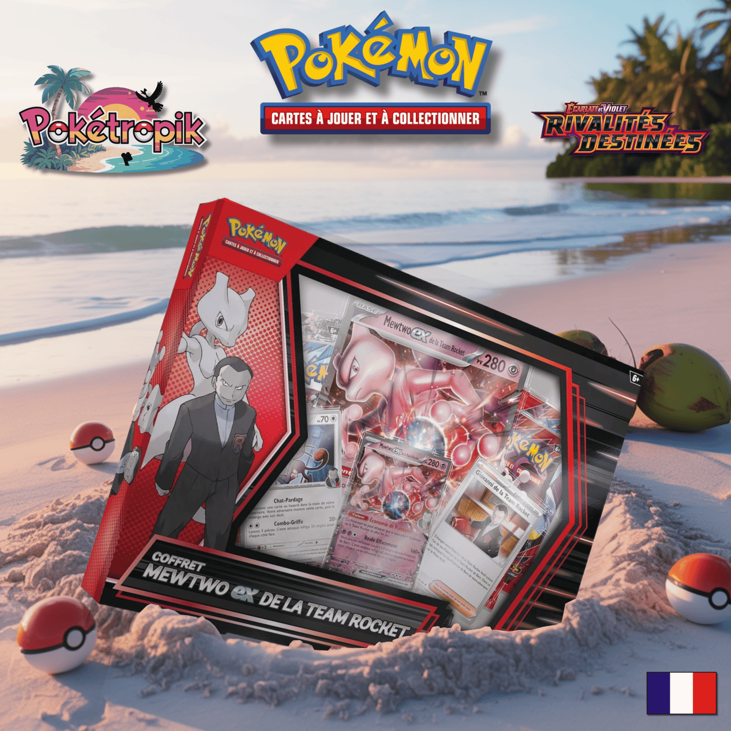 Coffret Mega-Mewtwo EX De la Team Rocket - EV10 FR